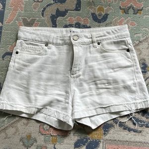 Paige White Denim Jean Shorts, Size 27